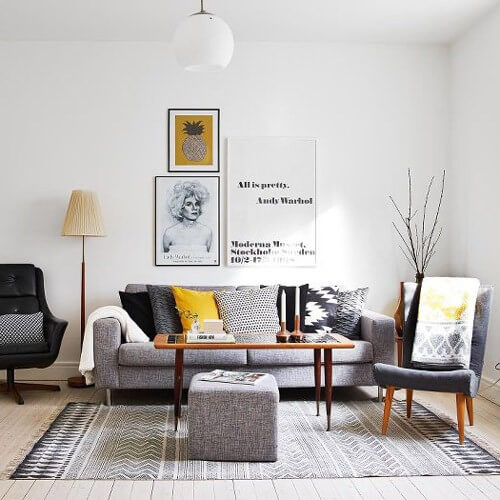 Qué sofás modernos escoger según el estilo de decoración del salón